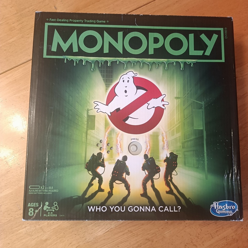 Monopoly Board Game Ghostbusters Edition Hasbro Gaming New
